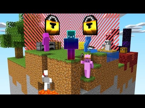 I Put 6 Youtubers In A Locked Chunk In Minecraft