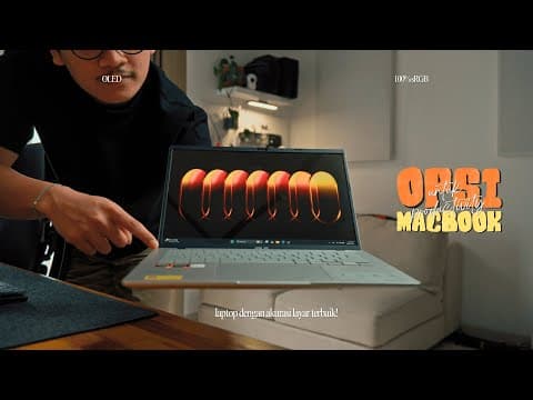 Laptop Saingan Macbook Air Dengan Layar Oled Akurat 100%srgb | Asus Vivobook S 14 Oled