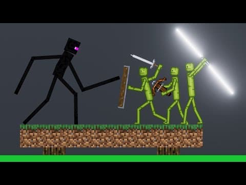 Melon Playground Vs Ultimate Minecraft Creatures: Acid Arena Showdown In People Playground