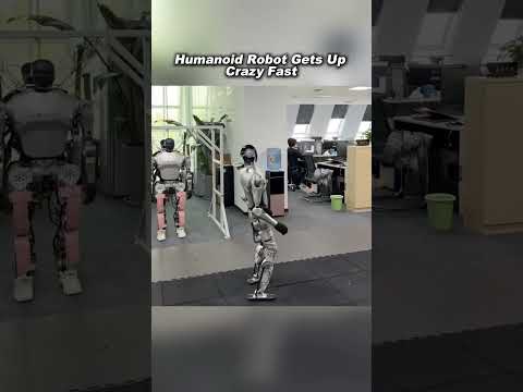 Humanoid Robot Gets Up Crazy Fast