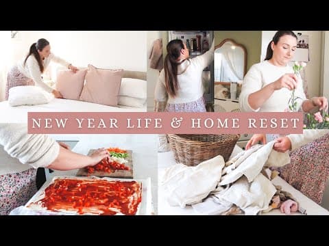 New Year Reset | Mindset Refresh, My 2025 Goals, Toddler Meal Prep, House Reset & Laundry Day