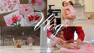 Cozy Vlog At Home: East Coast Ice Storm + Valentines Day Craft Ideas To Do With Your Kids!!