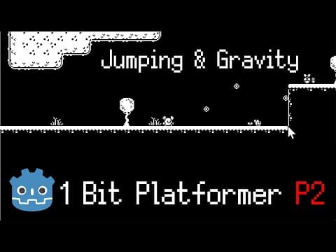 Player Jumping & Gravity For Characterbody2d - 1 Bit Projectile Platformer [part 2] - Godot 4.3