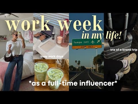 Week Of Work!  *full-time Influencer* (bts Of Filming + Editing, Balancing Everything, Brand Trip!)