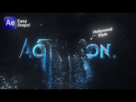 Create Hollywood-style Particles Logo Animation In After Effects "easy After Effects Tutorial"