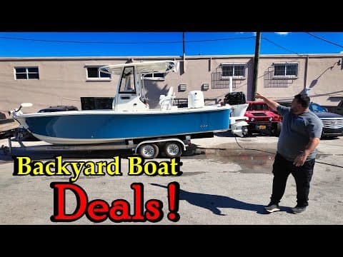 This Shouldn't Have Happened Before The Show ! Backyard Boat Deal For Half Off ?