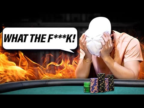 This Poker Game Made Me Crash Out! (rage Quit?)