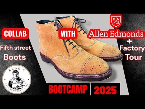 Collab With Allen Edmonds, Fifth Street Boots #386