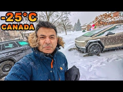 Deadly Snow Storm Me Drive. Canada Me -25°c Ki Thand