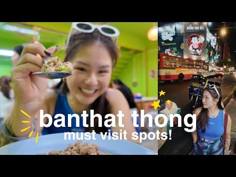 Bangkok's Best Street Food | Eating Like A Local At Banthat Thong Road 🇹🇭 Ft. Linjer