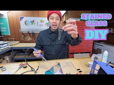 Sgdiy | Air Plant Holder Wall Mount Ep5 | Fixing A Broken Stained Glass Piece