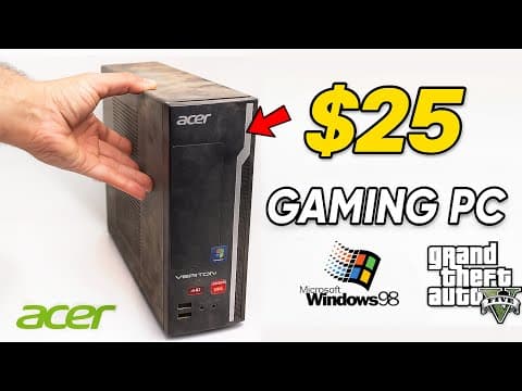 I Restored A $25 Dusty Pc From The Dead — It Runs Gta V & Beloved Childhood Games! 🔥🕹️