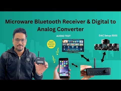 Microware Bluetooth Receiver & Digital To Analog Converter | Unboxing, Setup & Real Audio Test!