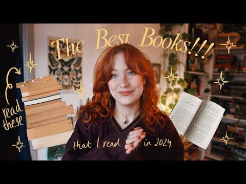 My Fave Books Of 2024 📚⋆｡˚☾⋆｡𖦹 Cozy Fantasy, Witchy Reads & Literary Fiction! + A Chatty Life Update