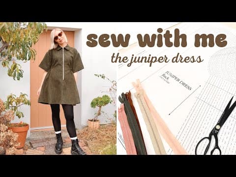 Cosy Sewing Vlog: Sewing The Juniper Dress In 1 Day! | Sew With Me