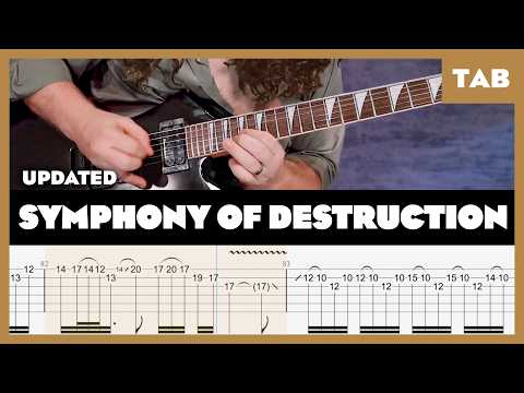 Megadeth - Symphony Of Destruction - Guitar Tab | Lesson | Cover | Tutorial