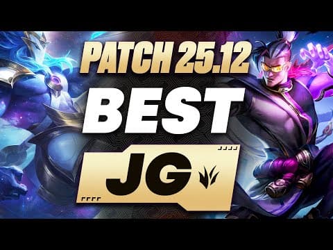 The Best Junglers For All Ranks On Patch 25.12! | Season 15 Tier List League Of Legends