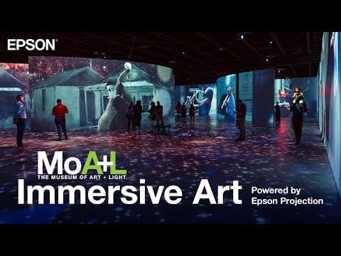 Epson Eb-pu Series Projectors │ Transforming Space At The Museum Of Art And Light