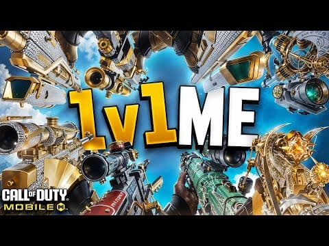 Beat Me 1v1 = Win The Battlepass! (using Every Sniper In Cod Mobile)