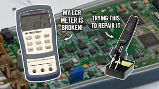 Bk Precision 879b Lcr Meter Repair (with Sequre Ht140 Hot Tweezers)
