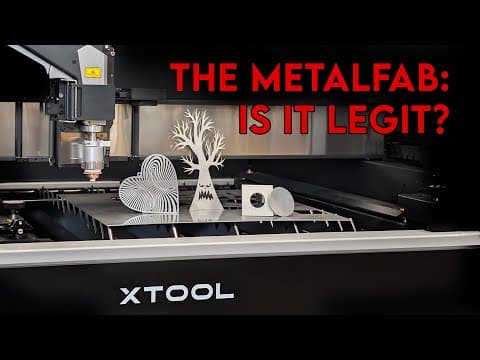 Can You Laser Cut Metal At Home? Xtool Metalfab Cnc Overview.