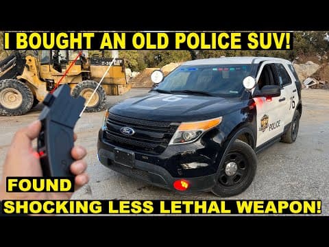 I Bought An Old Police Suv! Found Shocking Less Lethal Weapons!