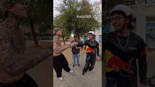 Reto de SALTO CON CLAVOS DEBAJO, solo 1 GANADOR 🚴‍♂️🥇 #bmx #insta360