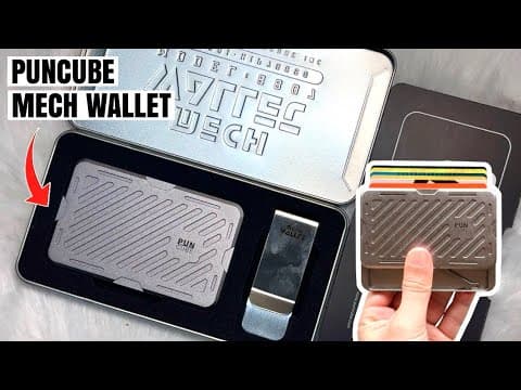 Unboxing Puncube Money Clip Mech Wallet | Slim, Fidget, Rfid-blocking & Sleek | Review