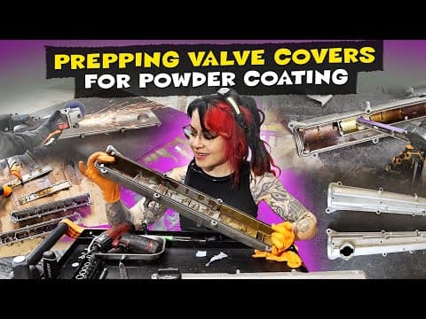 How To Prep Valve Covers For Powder Coating, Featuring @mrdanielsoliz ! #autodiy #cartips #diytips