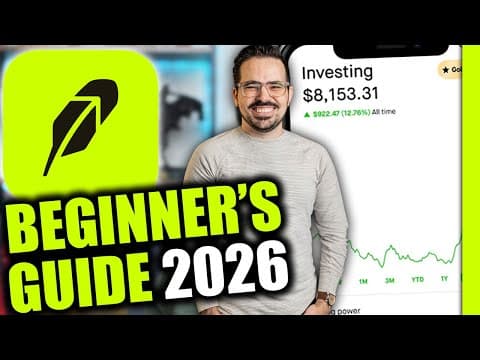 Robinhood Beginner's Guide 2026 | Full Guide W/timestamps + Free Stock
