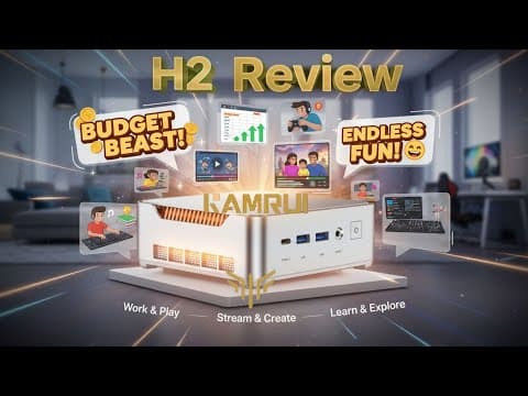 Kamrui H2 Review: Intel Core I5-14450hx & Flexible Expansion For Effortless Multitasking!