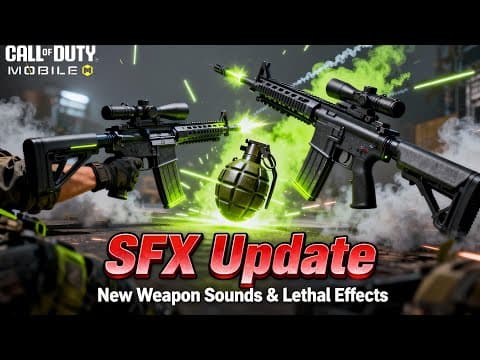 "updated Sound Effects" For Weapons And Lethal Items