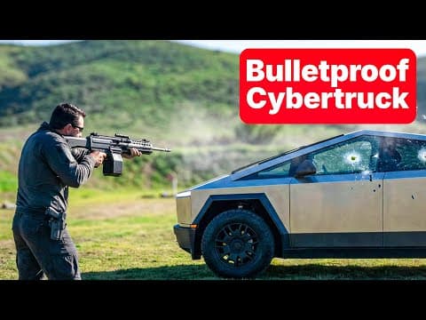 Cybertruck Bulletproof Testing 9mm To .50 Cal @armoredcyberglass @tarantactical
