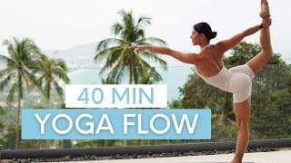 40 Min Full Body Yoga Flow || Vinyasa Flow For Balance, Flexibility & Strength (intermediate)
