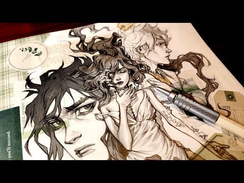 New Favourite Art Tool... Mechanical Pencil?! // Collage And Manga Screentones Sketchbook Session