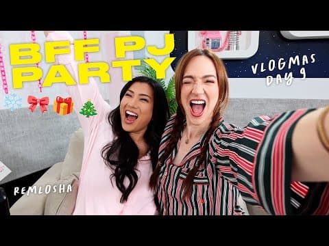 Vlogmas Day 9: Bff Pj Party + Last Episode Of Pretty Basic!!! 🎀🎁