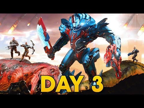 We Started A Massive Battle On Day 3 In Ark: Survival Evolved