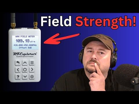The Rf Explorer Field Strength Meter!