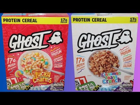 Ghost Protein Cereal: Lucky Charms & Cinnamon Toast Crunch Review
