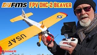 Fms De Havilland Dhc-2 Beaver Ready To Fly With Easy Fpv Add-on