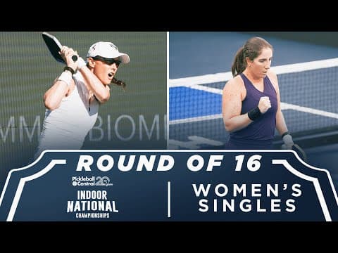 Kaitlyn Christian Vs Mariana Humberg At The Pickleball Central Indoor National Championships | Ppa