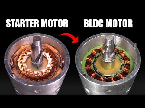 Converting A Starter Motor Into A Bldc Motor