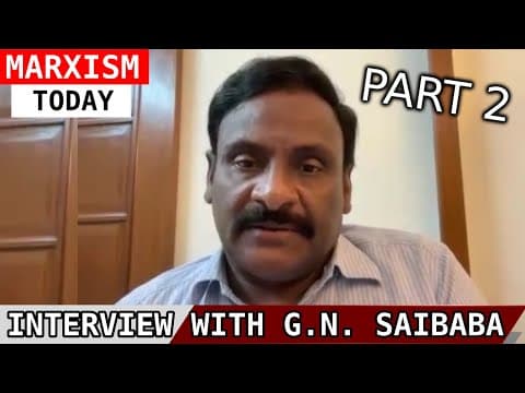 G.n. Saibaba Interview: Part 2