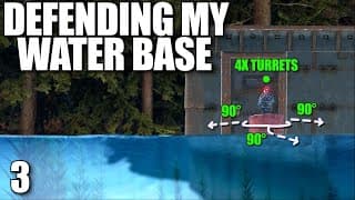 Defending My Solo Water Base From The Iceberg Group In Rust...