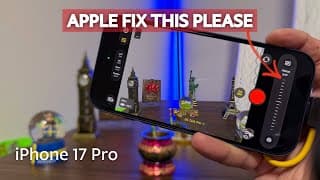 Apple Iphone 17 Pro Prores Raw 60fps Autofocus Issue