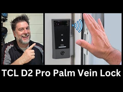 🔒 Tcl D2 Pro Vein Unlocking Smart Lock – Security Meets Innovation! 🔒