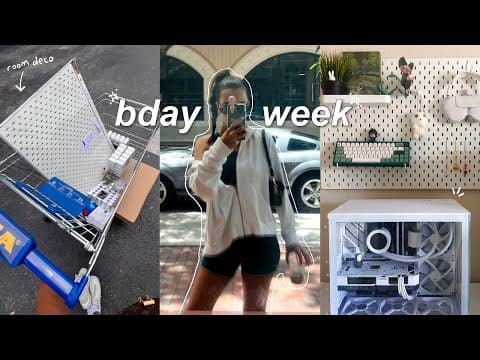 Weekly Vlog 🌱 | Turning 24, Shopping At Ikea, Sip & Paint, & Redecorating My Room