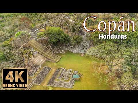 Copan City & Ruins, Honduras 4k Hdr Drone