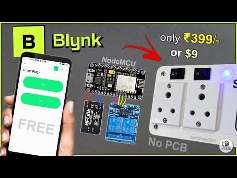 Iot Project Using Esp8266 Nodemcu Relay Control With Blynk - Diy Smart Plug