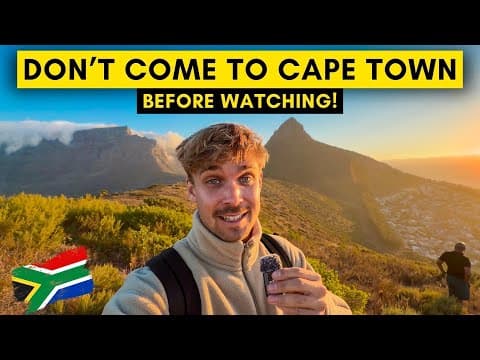 7 Things I Wish I Knew BEFORE Traveling to CAPE TOWN in 2026